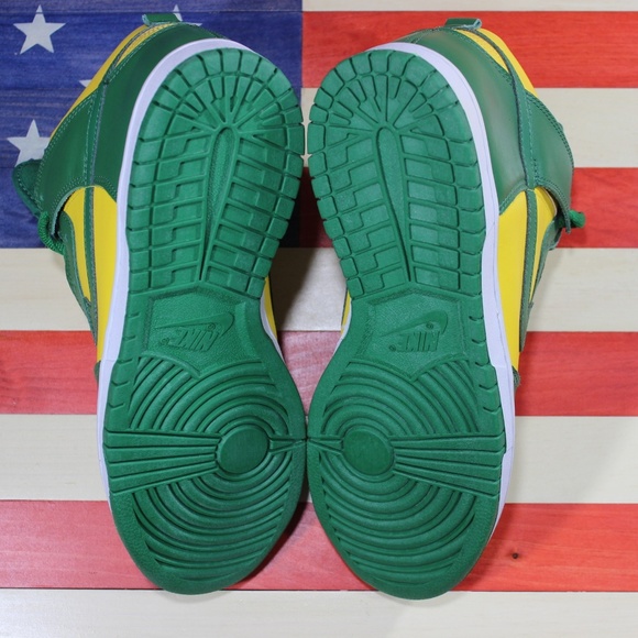 Nike Dunk High Brazil Green Yellow 2003 Men 10 New - Picture 8 of 8